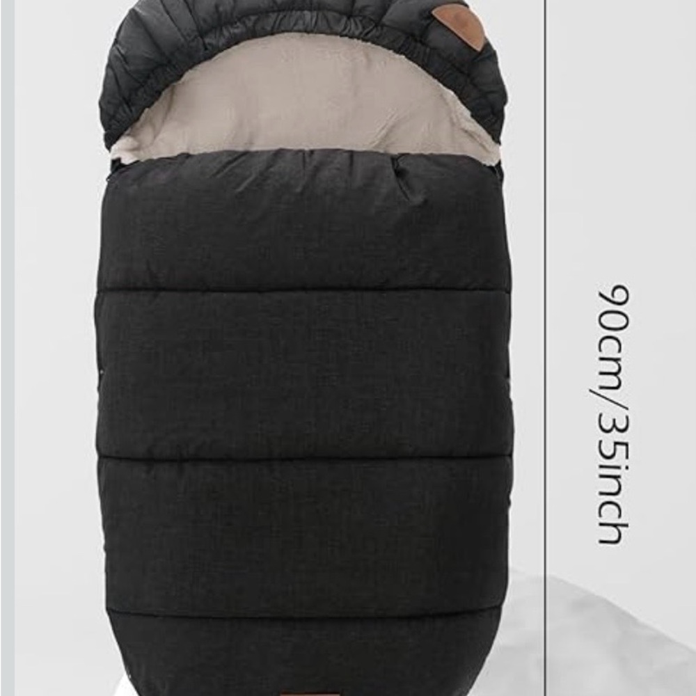 Cozy charcoal grey Stroller Footmuff NWOT - Picture 5 of 10